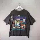 Looney Tunes Taz Charlotte Hornets short sleeve black shirt KV26986