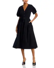 Derek Lam 10 Crosby Natalia Mixed Media Dress