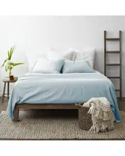 Home Collection Premium Checkered Embossed 4pc Bed Sheet Set