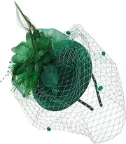 [LIFKOME] Fascinator Headband for Women Vintage Mesh Head Flower Hair Bow Headbands for Women Party Decorations