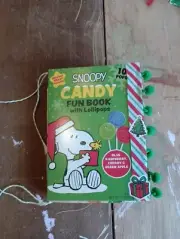 Snoopy Classic Christmas Handmade Candy Junk Journal Art Glue Diary Book OOAK