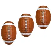 3 Pcs Sport Paper Lanterns Rugby Birthday Party Decoration Pattern