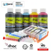 RIHAC Refillable Ink Cartridges for Canon MG6866 MG5766 MG5760 PGI-670 CLI-671