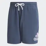 限時特價 現貨 ADIDAS ESSENTIALS 運動短褲 GK9629 藍 棉質 LOGO 短褲 XXL