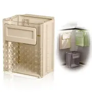 Folding Hanging Trash Can, Kitchen Cabinet/Car/Bedroom/Bathroom Folding Hangi...