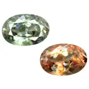 0.38 ct Very good Oval Shape (5 x 4 mm) Un-Heated Color Change Alexandrite