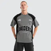 [Nena and Pasadena NFL] Las Vegas Raiders Catch Loopback Tee Silver/Black