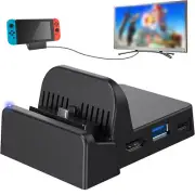 1x Docking Station for Nintendo Switch II Charging Dock HDMI 4K TV Adapter USB C