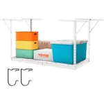 VEVOR Overhead Adjustable Garage Storage Rack 36x72in Ceiling Rack 550lbs White