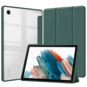 MCC For Samsung Galaxy Tab A8 10.5" 2021 Smart Case Cover Clear Back X200 X205 [Dark Green]