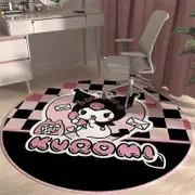 40/60/100cm Kuromi Sanrio Cushion Pillow Kawaii Anime Carpet Bathroom Non-slip Mat Cute Chair Plush Toys Gift for Children Kid kuromi A 60cm long w...