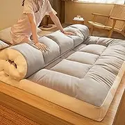 Tatami Floor Mat Foldable Tatami Floor Mattress Roll-up Futon Mattress Foldable Student Dormitory Sleeping Pad Japanese Tatami Mattress(150 * 200cm)
