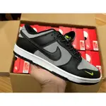 NIKE DUNK LOW 'BLACK GREY GREEN STRIKE'黑灰 小綠勾 滑板鞋FQ2205-001