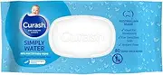 Curash Simply Water Baby Wipes - Ideal for Newborns - PH Balanced - Thick and Soft Design - Soap, Alcohol, Paraben & Irritant Free - Wet Wipes - Baby Essentials - 80 Pack