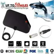 TV Antenna HD Digital Window Indoor HDTV Antenna with Coaxial Cable Amplifier