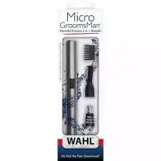 Wahl Micro Groomsman Trimmer – Rinseable Heads for Eyebrows, Nose, Ears