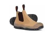 Mongrel Mens Suede Elastic Side W Scuff Cap Safety Work Boots 440050 - Wheat