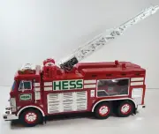 Hess 2005 Emergency Red Fire Truck Ladder & Rescue Vehicle Lights with Batteries