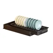 Cabinet Pull Out Slide Drawer Kitchen Shelf Organiser Rack Storage Holder Spices,Sliding Cabinet Organizer Rack Black
