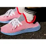 ADIDAS ORIGINALS DEERUPT RUNNER 紅藍 王嘉爾同款 透氣 輕量 網狀 慢跑鞋CQ2624