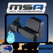 MSA 4X4 TOWING MIRRORS FOR VOLKSWAGEN AMAROK (2009-03/2023) - BLACK, ELEC, RADIO