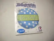 Balloon, It's A Boy By Betallic, Holographic, 18", Round Shaped, Brand New