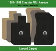 Lloyd Classic Loop Front Mats for '84-89 Chrysler Fifth Avenue w/Black M-Mopar (for: Chrysler)