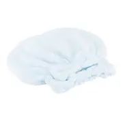 2PCS Coral Fleece Hair Drying Towels Absorbent Rapid Drying Thickening Hair Wrap HatBlue