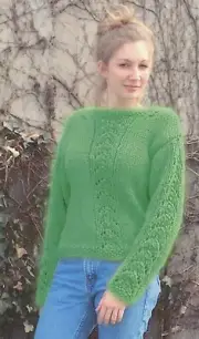 Winter Lace Pullover - Alpaca Yarn Company Knitting Pattern PT-89- Women 34"-50"