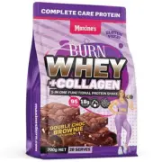 Maxine's Burn Protein Whey + Collagen Double Choc Brownie 700g