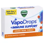 Vicks VapoDrops Immune Support Orange 36 Pack