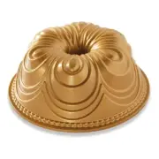 NEW NORDIC WARE CAST ALUMINIUM GOLD CHIFFON BUNDT PAN 22cm Cake Tin