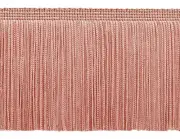 Chainette Fringe Trim 4 inch, Style# CF04, Color# 07 - Rose Pink [27 Yards]
