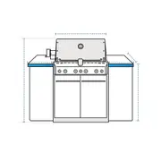 BBQ Cover for Weber Summit S-460 Built-In Gas BBQ