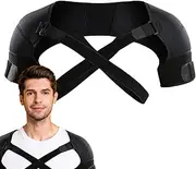 Compression Shoulder Brace | Elastic Shoulder Compression Brace Shoulder Wrap Protector - Flexible Shouder Compression Sleeve Wrap Shoulder Braces for Women Men