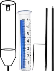Totority Large Upgraded Rain Gauge with Stake Durable Measuring Tool for Accurate Rain Measurement Garden and Lawn All Weather Readability with Scale