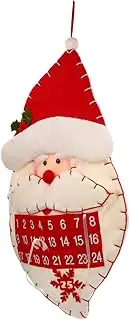 Ciieeo Christmas Advent Calendar Home Decoration Calendar Metal Snowman Wall Hanging for Elders