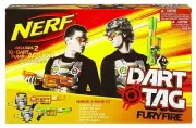 Nerf Dart Tag Furyfire Blasters 2008 Glasses Vests 20 Dart Toy Guns 2 Player Set