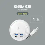 【ADAM 亞果元素】OMNIA G35 GAN 35W 四孔電源供應器(三年保固) 品牌旗艦店