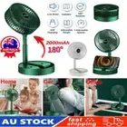 USB Rechargeable Foldable Fan Desk 3 Speeds Portable Telescopic Floor Fan VH