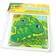 Crayola Bubbly Bath Book Go Go Green Ages 3 & Up Fun in the Tub Reptiles Ducks