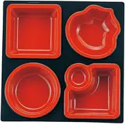 [A] ABS 8.5 Shokado A Partition Kurouchi Vermila [9.3 x 9.3 x 1.6 inches (23.5 x 23.5 x 4 cm)]