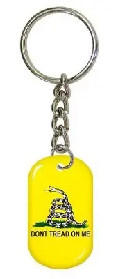 Gadsden - Don’t Tread On Me - Military Dog Tag Keychain