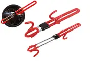 Steering Wheel Double Hook Lock Universal Retractable Car Security Anti-theft Bar-Red