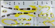 old school bmx decals stickers 92 haro sport decal yellow black orange on clear