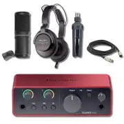 Focusrite Scarlett Solo 4G USB-C Audio Interface with ZDM-1 Podcast Mic Pack