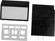 ASAKKURA 1pc Solar Address Numbers Sign Durable LED Door Light with Solar Panel and Weather Resistant Black Wall Mount for Easy Installation for Home and Business Use