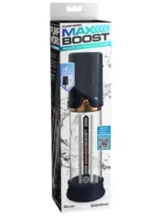 Pipedream Pump Worx Max Boost Waterproof Silicone Penis Pump Blue