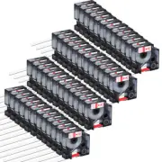 40Packs Compatible DYMO D1 LabelManager 45015 Red/White Label Tape 1/2" S0720550