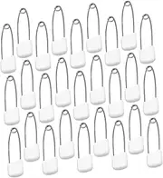 LALAFINA Baby Nappy Pin 100pcs Safety Pin Steel Baby Household Bibs White Diaper Newborn